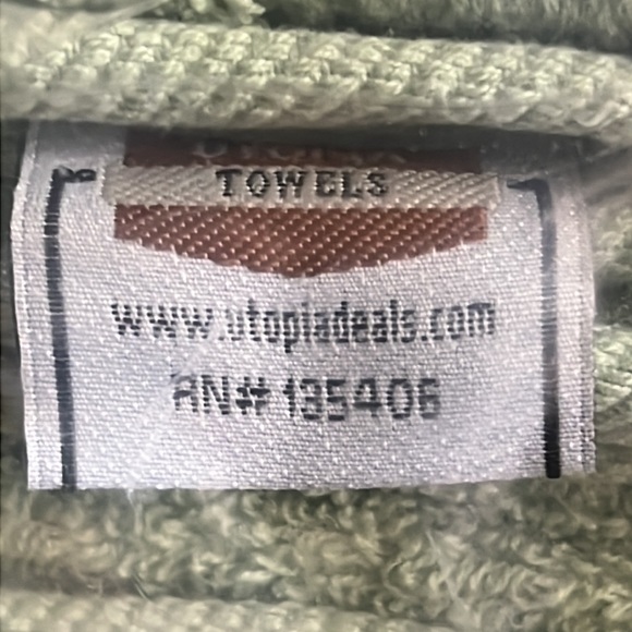 New In package UTOPIA TOWELS 8 piece towel set 100% cotton - SAGE GREEN - Picture 5 of 5